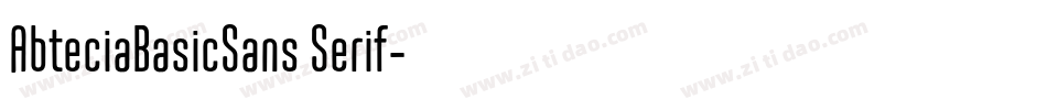 AbteciaBasicSans Serif字体转换